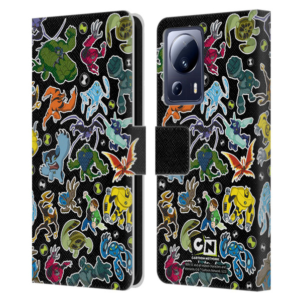 Ben 10: Ultimate Alien Graphics Alien Pattern Leather Book Wallet Case Cover For Xiaomi 13 Lite 5G