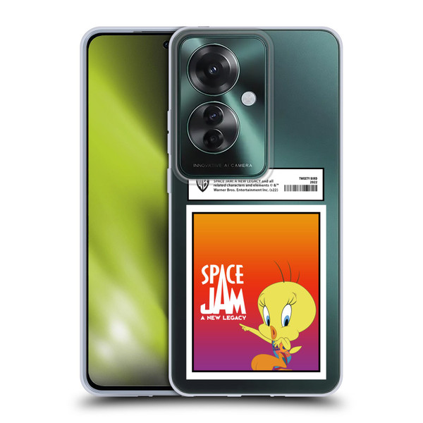 Space Jam: A New Legacy Graphics Tweety Bird Card Soft Gel Case for OPPO Reno11 F 5G / F25 Pro 5G