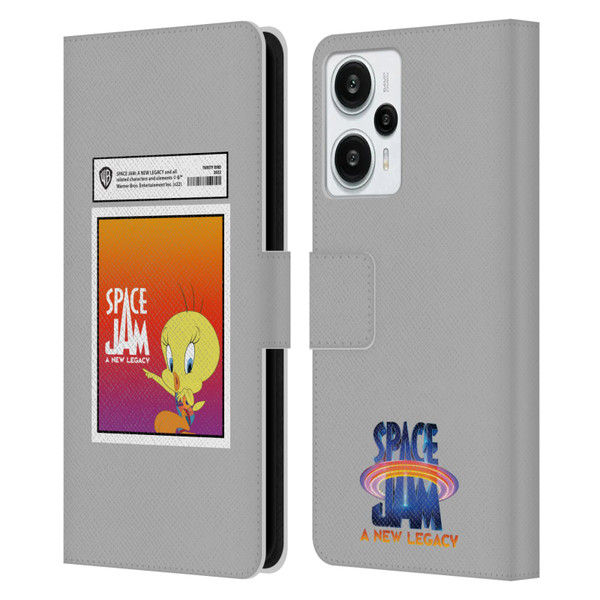 Space Jam: A New Legacy Graphics Tweety Bird Card Leather Book Wallet Case Cover For Xiaomi Redmi Note 12T