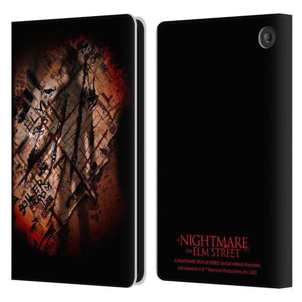 A Nightmare On Elm Street (2010) Graphics Freddy Boiler Room Leather Book Wallet Case Cover For Amazon Fire 7 2022