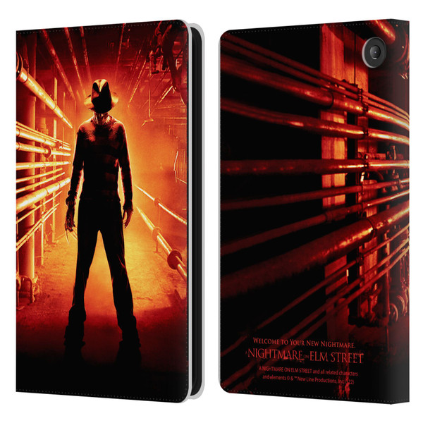 A Nightmare On Elm Street (2010) Graphics Freddy Poster Leather Book Wallet Case Cover For Amazon Fire 7 2022