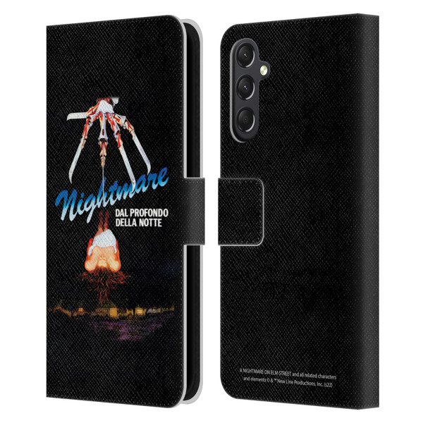 A Nightmare On Elm Street (1984) Graphics Nightmare Leather Book Wallet Case Cover For Samsung Galaxy A24 4G / M34 5G