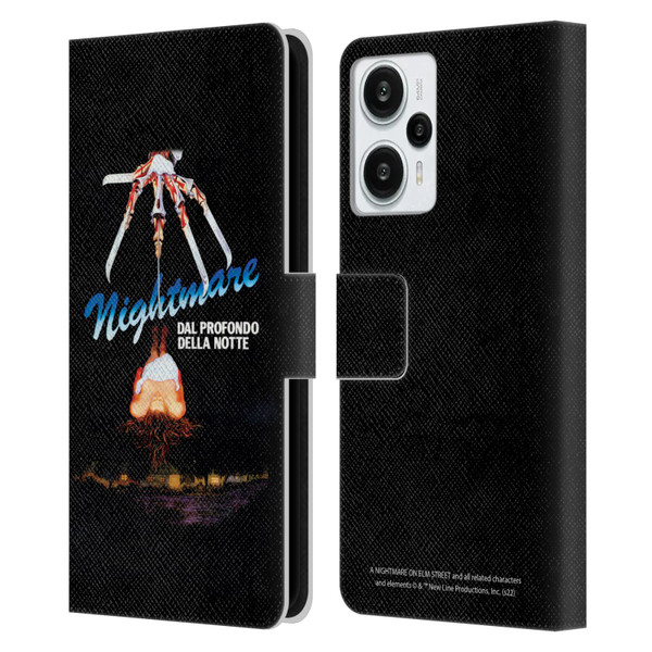 A Nightmare On Elm Street (1984) Graphics Nightmare Leather Book Wallet Case Cover For Xiaomi Redmi Note 12T