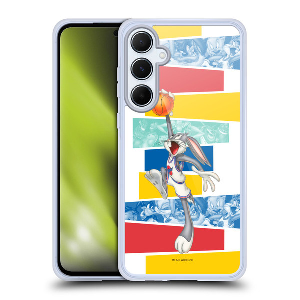 Space Jam (1996) Graphics Bugs Bunny Soft Gel Case for Samsung Galaxy A55 5G