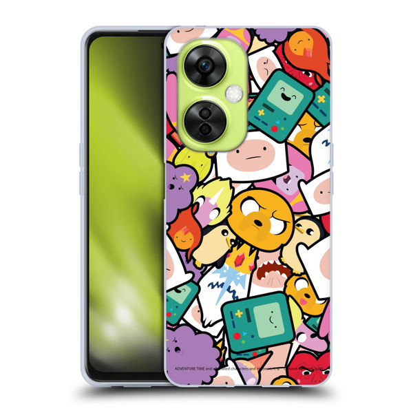 Adventure Time Graphics Pattern Soft Gel Case for OnePlus Nord CE 3 Lite 5G