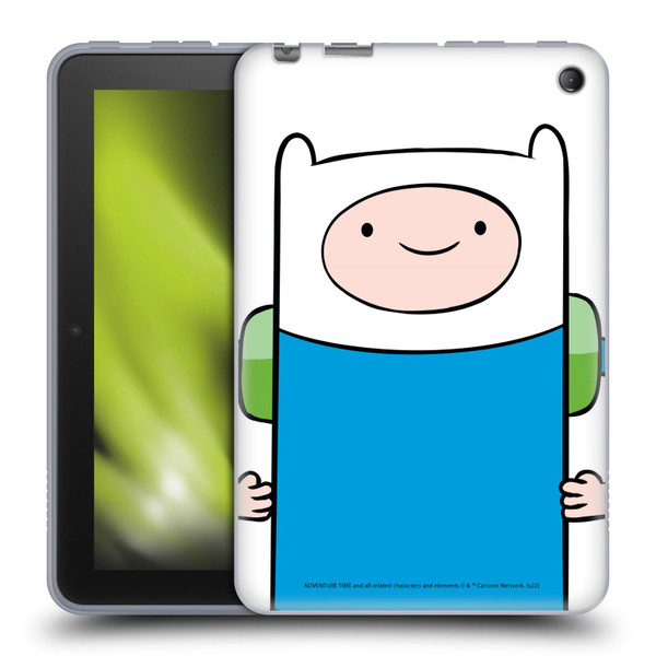 Adventure Time Graphics Finn The Human Soft Gel Case for Amazon Fire 7 2022