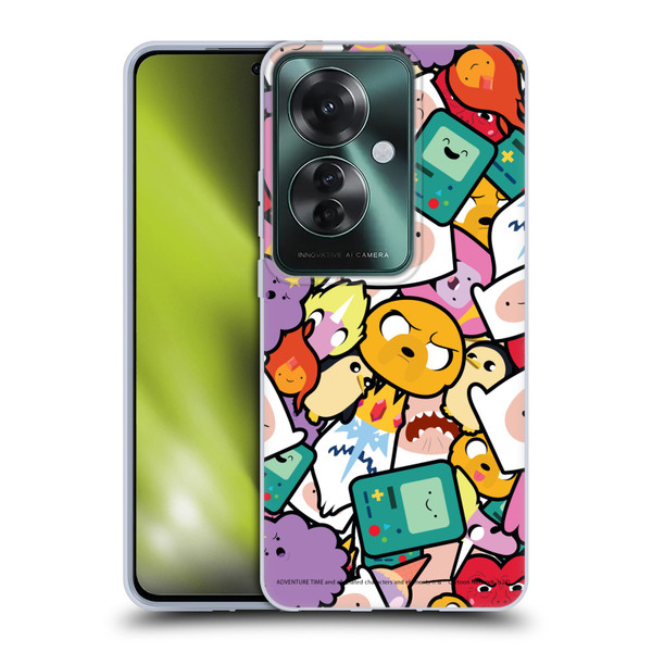 Adventure Time Graphics Pattern Soft Gel Case for OPPO Reno11 F 5G / F25 Pro 5G