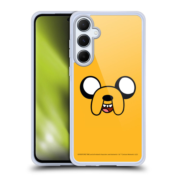 Adventure Time Graphics Jake The Dog Soft Gel Case for Samsung Galaxy A55 5G