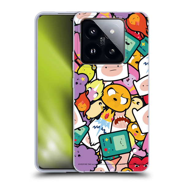Adventure Time Graphics Pattern Soft Gel Case for Xiaomi 14 Pro