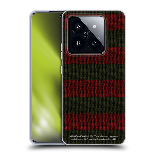 A Nightmare On Elm Street: Freddy's Dead Graphics Sweater Pattern Soft Gel Case for Xiaomi 14 Pro