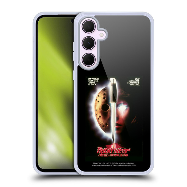 Friday the 13th Part VII The New Blood Graphics Key Art Soft Gel Case for Samsung Galaxy A35 5G