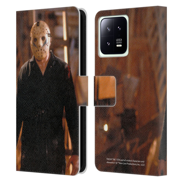 Friday the 13th: A New Beginning Graphics Jason Voorhees Leather Book Wallet Case Cover For Xiaomi 13 5G