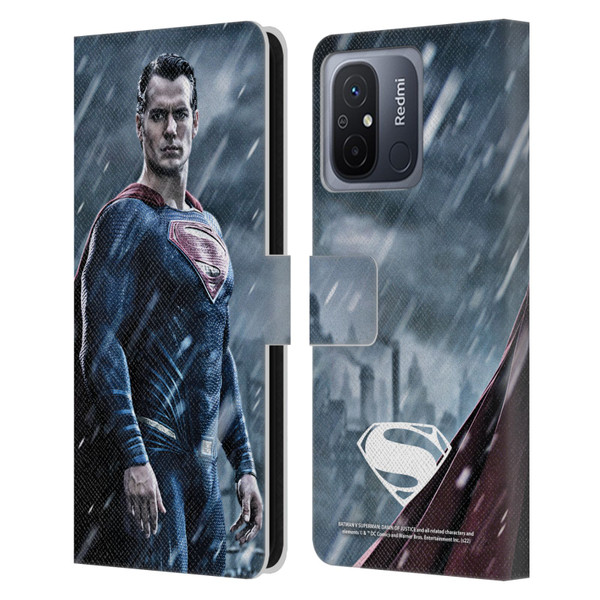 Batman V Superman: Dawn of Justice Graphics Superman Leather Book Wallet Case Cover For Xiaomi Redmi 12C