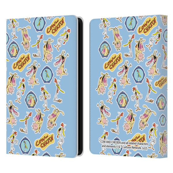 Cow and Chicken Graphics Pattern Leather Book Wallet Case Cover For Amazon Kindle Paperwhite 5 (2021)