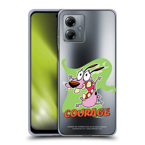 Courage The Cowardly Dog Graphics Character Art Soft Gel Case for Motorola Moto G14