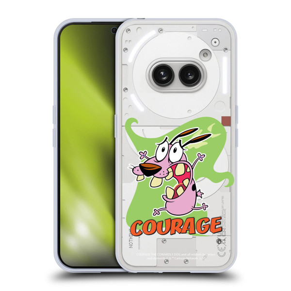 Courage The Cowardly Dog Graphics Character Art Soft Gel Case for Nothing Phone (2a)