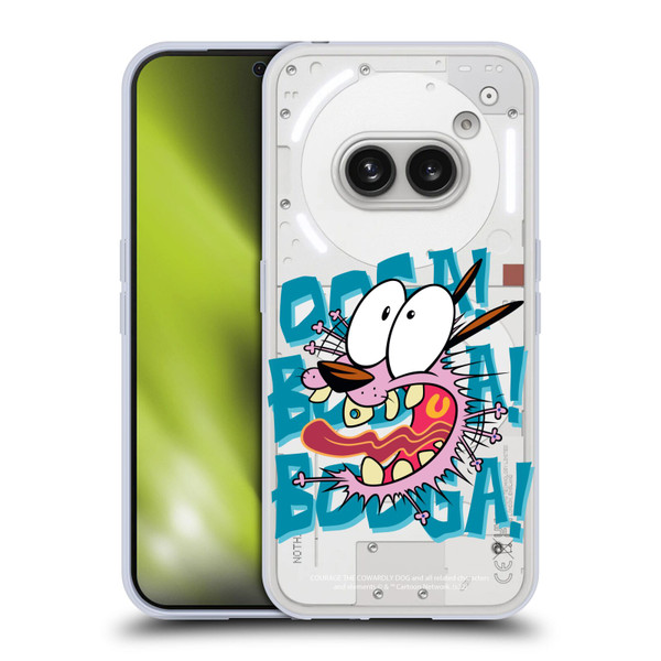 Courage The Cowardly Dog Graphics Spooked Soft Gel Case for Nothing Phone (2a)