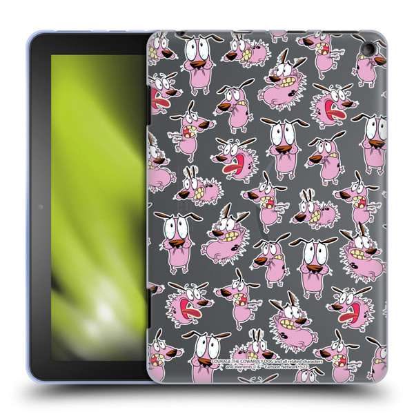 Courage The Cowardly Dog Graphics Pattern Soft Gel Case for Amazon Fire HD 8/Fire HD 8 Plus 2020