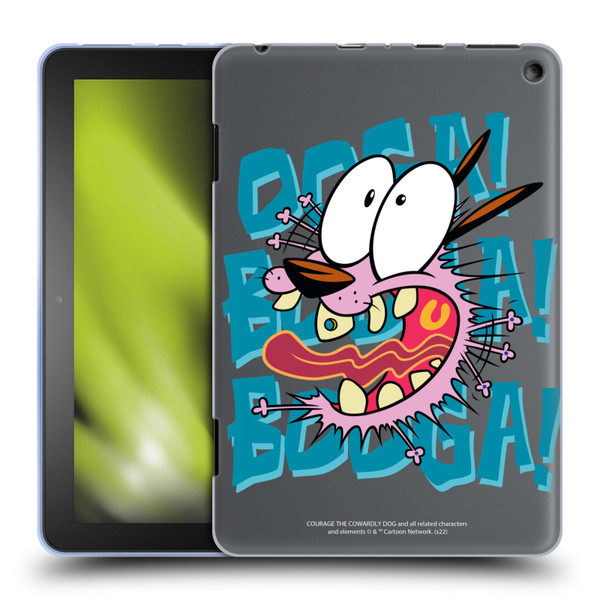 Courage The Cowardly Dog Graphics Spooked Soft Gel Case for Amazon Fire HD 8/Fire HD 8 Plus 2020