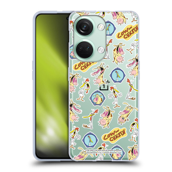 Cow and Chicken Graphics Pattern Soft Gel Case for OnePlus Nord 3 5G