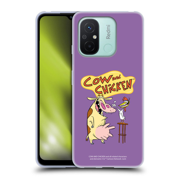 Cow and Chicken Graphics Character Art Soft Gel Case for Xiaomi Redmi 12C