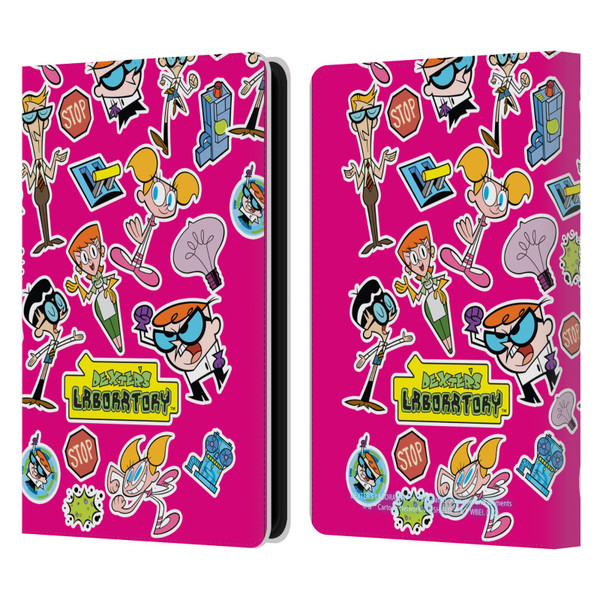 Dexter's Laboratory Graphics Icons Leather Book Wallet Case Cover For Amazon Kindle Paperwhite 5 (2021)
