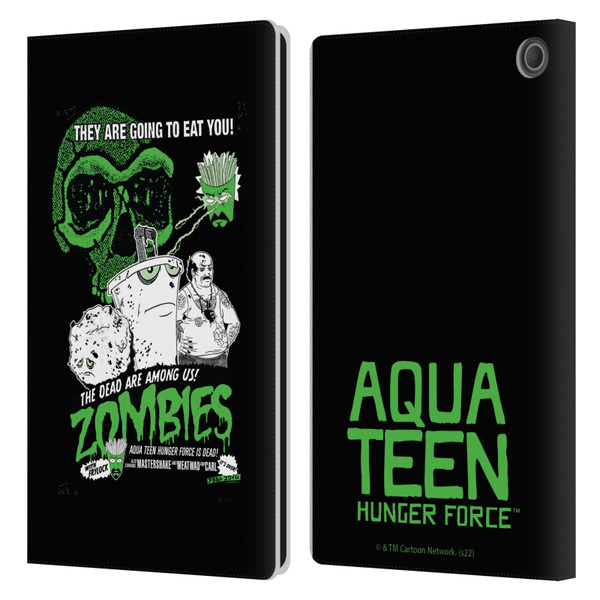 Aqua Teen Hunger Force Graphics They Are Going To Eat You Leather Book Wallet Case Cover For Amazon Fire Max 11 2023