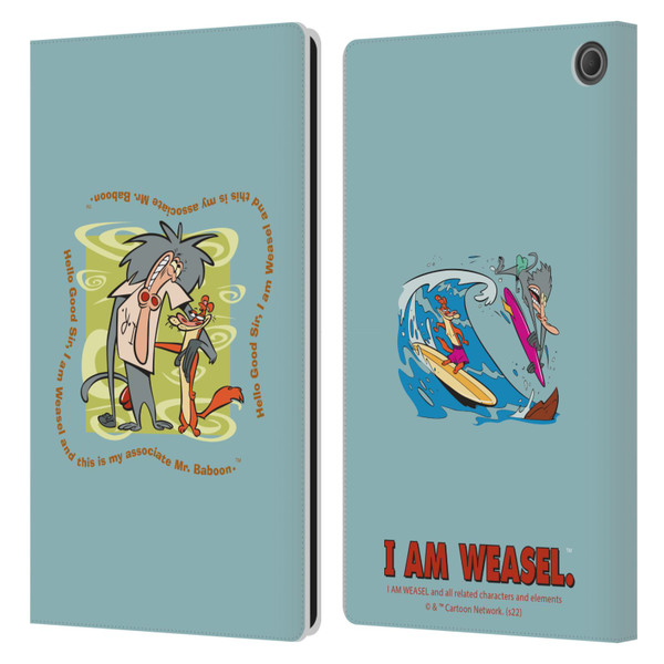 I Am Weasel. Graphics Hello Good Sir Leather Book Wallet Case Cover For Amazon Fire Max 11 2023