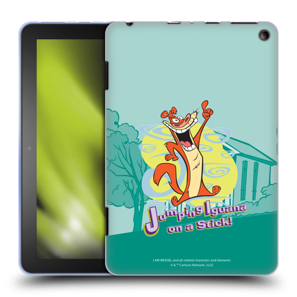 I Am Weasel. Graphics Jumping Iguana On A Stick Soft Gel Case for Amazon Fire HD 8/Fire HD 8 Plus 2020