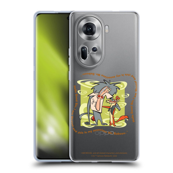 I Am Weasel. Graphics Hello Good Sir Soft Gel Case for OPPO Reno11