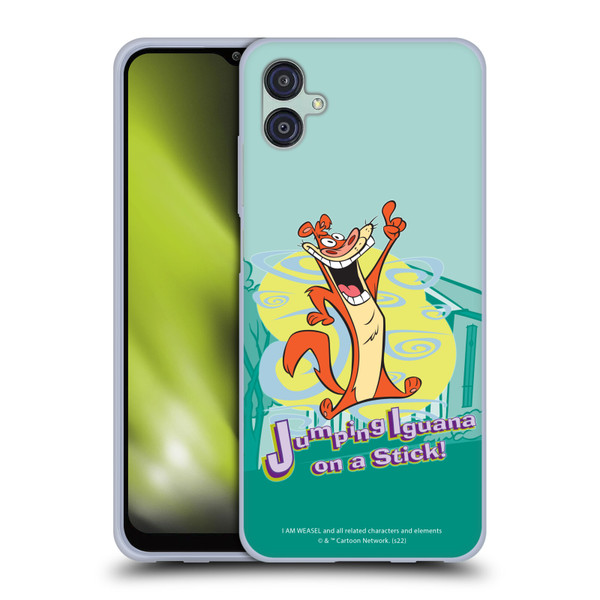 I Am Weasel. Graphics Jumping Iguana On A Stick Soft Gel Case for Samsung Galaxy M04 5G / A04e