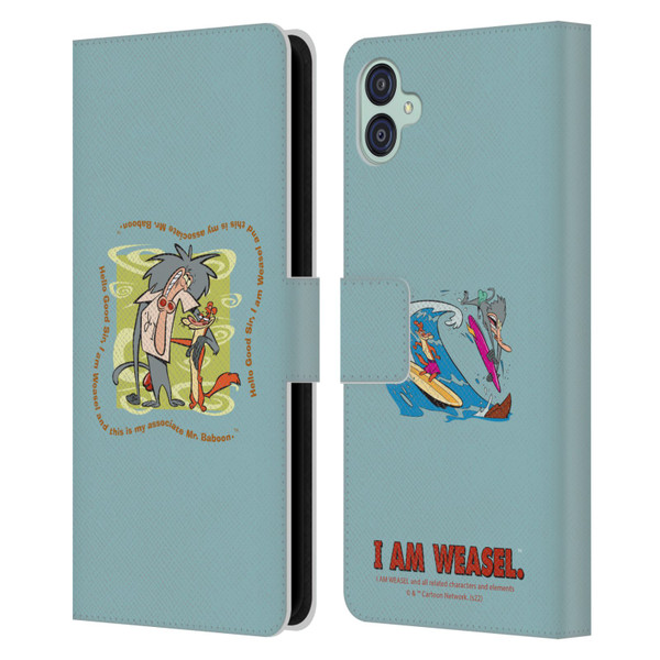 I Am Weasel. Graphics Hello Good Sir Leather Book Wallet Case Cover For Samsung Galaxy M04 5G / A04e