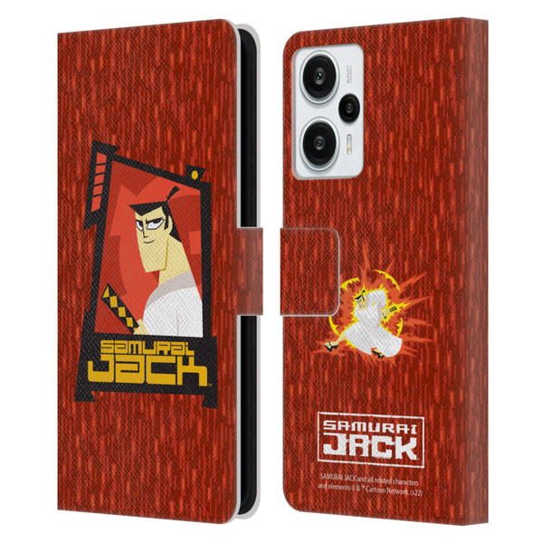 Samurai Jack Graphics Character Art 2 Leather Book Wallet Case Cover For Xiaomi Redmi Note 12T