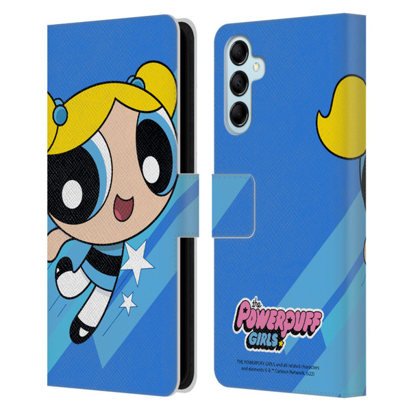 The Powerpuff Girls Graphics Bubbles Leather Book Wallet Case Cover For Samsung Galaxy M14 5G