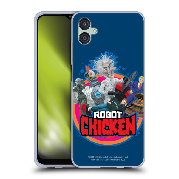 Robot Chicken Graphics Characters Soft Gel Case for Samsung Galaxy M04 5G / A04e