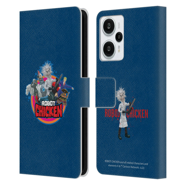 Robot Chicken Graphics Characters Leather Book Wallet Case Cover For Xiaomi Redmi Note 12T