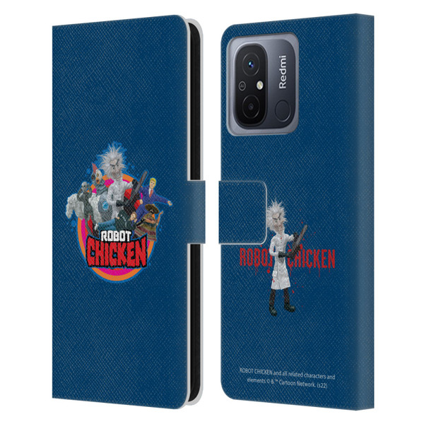 Robot Chicken Graphics Characters Leather Book Wallet Case Cover For Xiaomi Redmi 12C