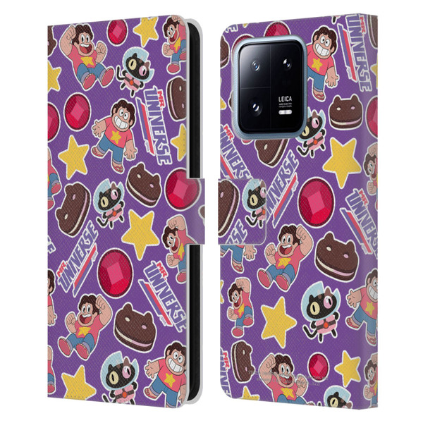 Steven Universe Graphics Icons Leather Book Wallet Case Cover For Xiaomi 13 Pro 5G