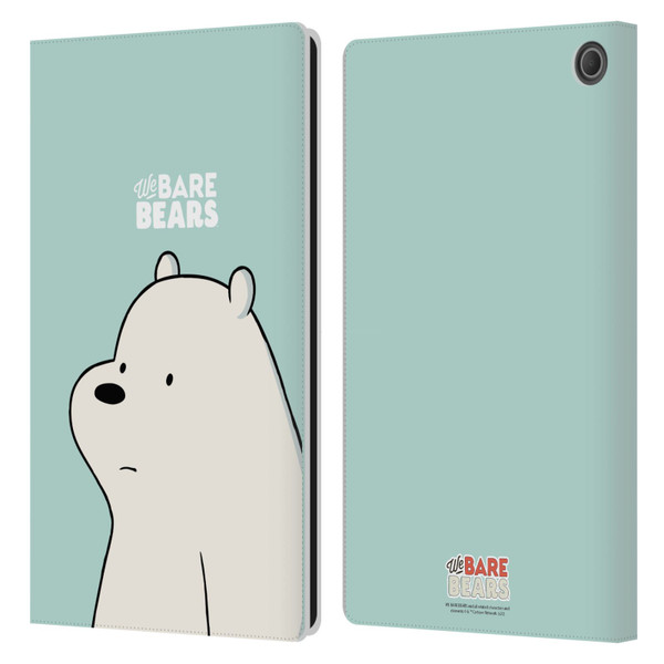 We Bare Bears Character Art Ice Bear Leather Book Wallet Case Cover For Amazon Fire Max 11 2023