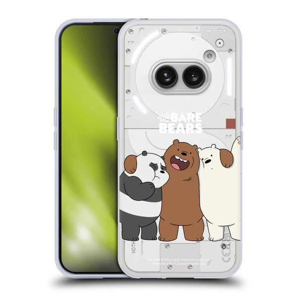 We Bare Bears Character Art Group 1 Soft Gel Case for Nothing Phone (2a)