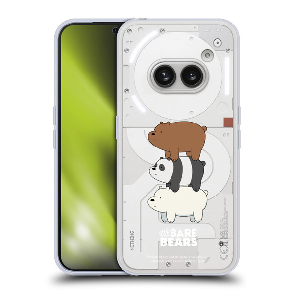 We Bare Bears Character Art Group 3 Soft Gel Case for Nothing Phone (2a)