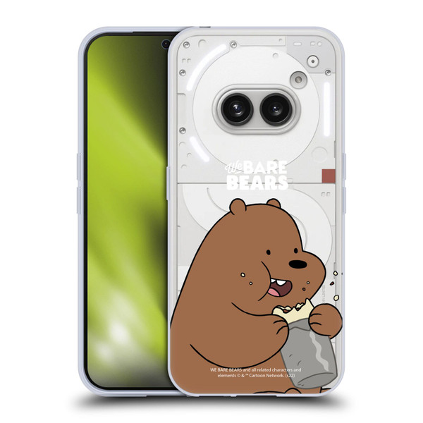 We Bare Bears Character Art Grizzly Soft Gel Case for Nothing Phone (2a)