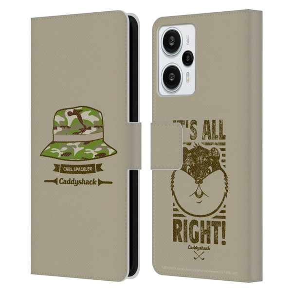 Caddyshack Graphics Carl Spackler Hat Leather Book Wallet Case Cover For Xiaomi Redmi Note 12T