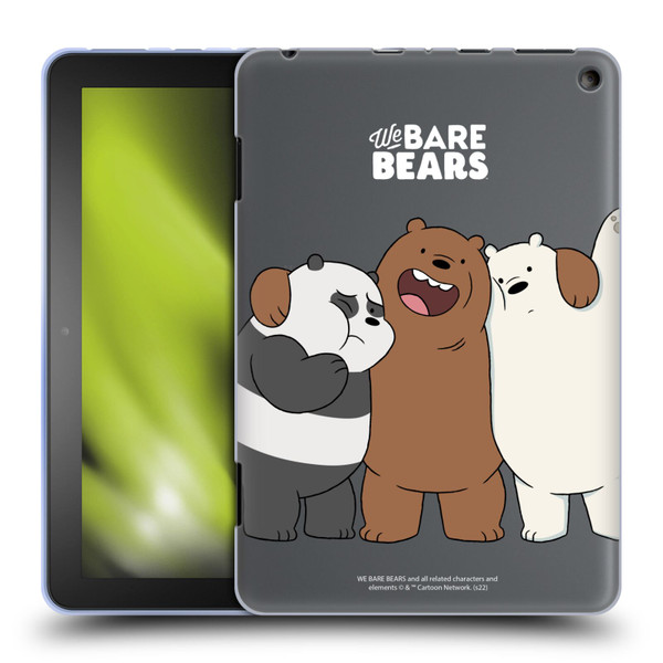 We Bare Bears Character Art Group 1 Soft Gel Case for Amazon Fire HD 8/Fire HD 8 Plus 2020