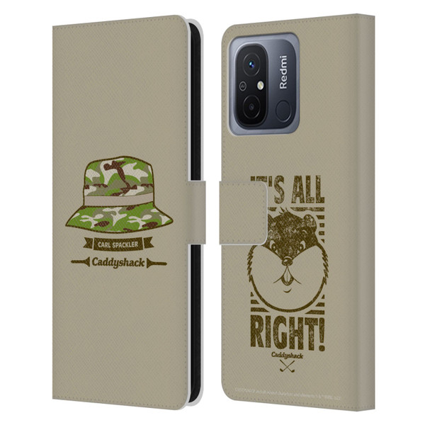 Caddyshack Graphics Carl Spackler Hat Leather Book Wallet Case Cover For Xiaomi Redmi 12C