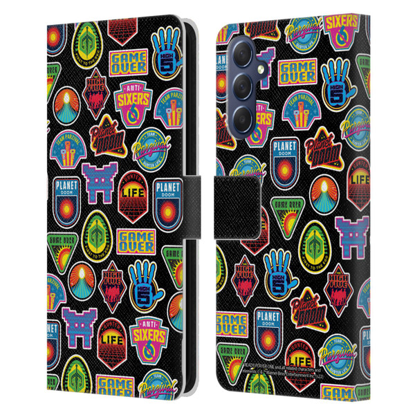 Ready Player One Graphics Collage Leather Book Wallet Case Cover For Samsung Galaxy M54 5G