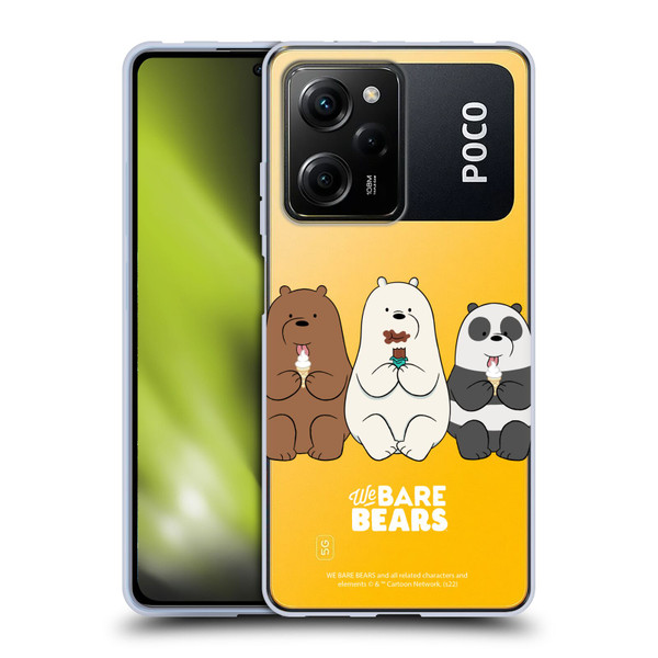 We Bare Bears Character Art Group 2 Soft Gel Case for Xiaomi Redmi Note 12 Pro 5G