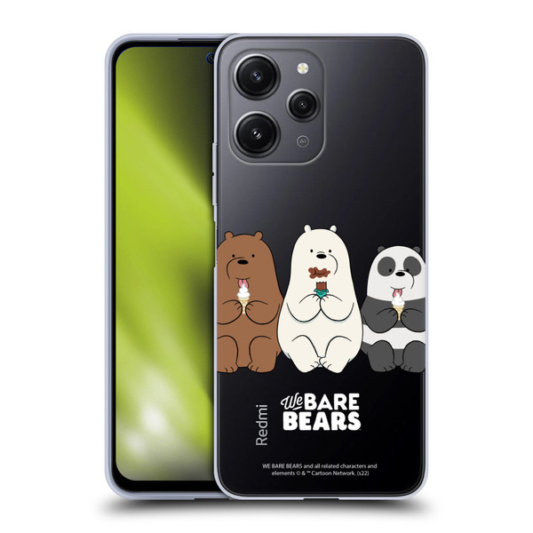 We Bare Bears Character Art Group 2 Soft Gel Case for Xiaomi Redmi 12