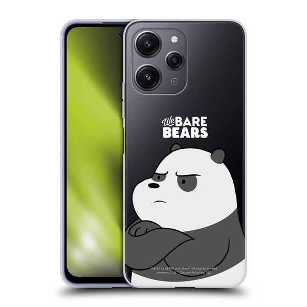 We Bare Bears Character Art Panda Soft Gel Case for Xiaomi Redmi 12