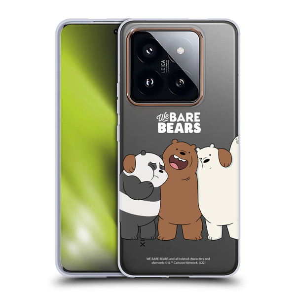 We Bare Bears Character Art Group 1 Soft Gel Case for Xiaomi 14 Pro